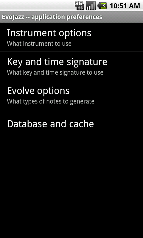EvoJazz preferences screenshot